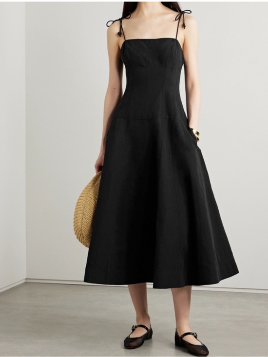 Ulla Johnson Dresses & Skirts - ULLA JOHNSON Batista Black Midi Dress 4